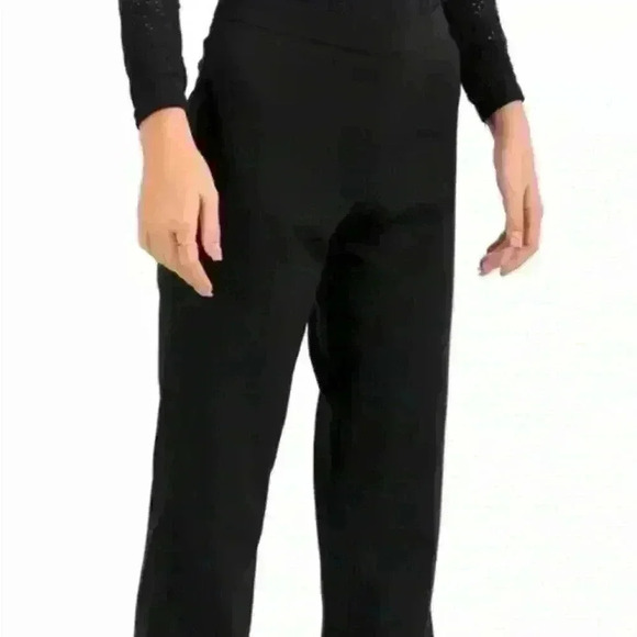 Hugo Boss Other - NWT BOSS HUGO BOSS TULIA SIDE ZIP NAVY BLUE wide leg WOOL PANTS SIZE US 10